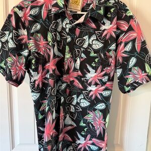 RSVLTS Vibrant Floral Button Down Shirt